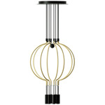 Liaison Chandelier - Black / Matte Gold