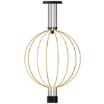 Liaison Chandelier - Matte Gold / Black