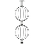 Liaison Double Multi Light Pendant - Black / Black