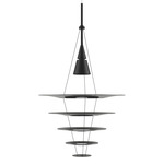 Enigma Pendant - Brushed Aluminum / Black