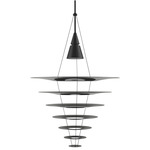 Enigma Pendant - Brushed Aluminum / Black