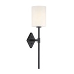 Destin Wall Light - Matte Black / Opal