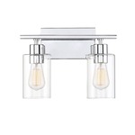 Lambert Bathroom Vanity Light - Polished Chrome / Clear