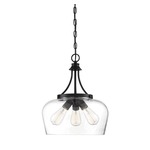 Octave Pendant - Black / Clear