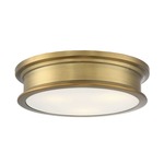 Watkins Ceiling Light Fixture - Warm Brass / Opal