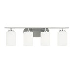 Oslo Bathroom Vanity Light - Chrome / Opal