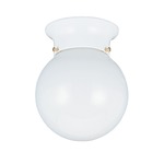 Tomkin Ceiling Light Fixture - White / Smooth White