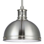 Pratt Street Metal Pendant - Brushed Nickel