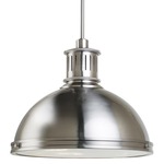 Pratt Street Metal Pendant - Brushed Nickel