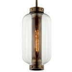 Atwater Pendant - Patina Brass / Clear