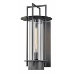 Carroll Park Outdoor Wall Light - Textured Bronze / Clear