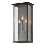 Chauncey Outdoor Wall Sconce - Vintage Bronze / Clear