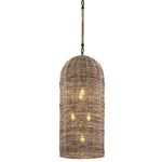 Huxley Long Pendant - Tidepool Bronze / Natural