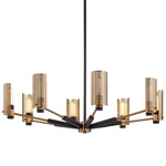 Pilsen Chandelier - Modern Bronze / Aged Brass