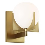 Abbott Wall Light - Burnished Brass / White Milk