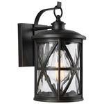 Millbrooke Outdoor Wall Sconce - Antique Bronze / Water Glass