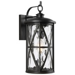 Millbrooke Outdoor Wall Light - Antique Bronze / Water Glass