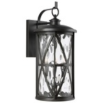 Millbrooke Outdoor Wall Light - Antique Bronze / Water Glass