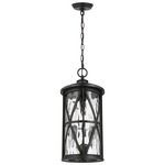 Millbrooke Outdoor Pendant - Antique Bronze / Water Glass