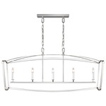 Thayer Linear Chandelier - Polished Nickel