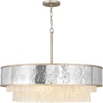 Reverie Chandelier - Champagne Gold / Hammered Stainless Steel