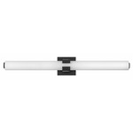 Aiden Bathroom Vanity Light - Black / Etched White