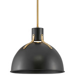 Argo Pendant - Heritage Brass / Satin Black