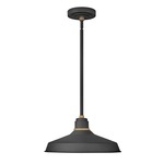 Foundry Outdoor Pendant - Textured Black