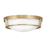 Hathaway Ceiling Light Fixture - Heritage Brass / Etched Opal