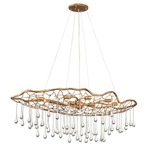 Laguna Oval Chandelier - Burnished Gold