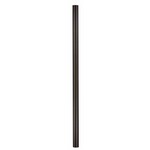 3IN Fitter Outdoor Direct Burial Post with Photocell - 7Ft - Textured Black