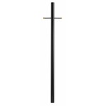3 inch Fitter Outdoor Direct Burial Post with Ladder Rest - Textured Black