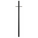 3IN Fitter Outdoor Direct Burial Post with Ladder Rest - 7Ft - Textured Black