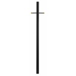 3 inch Fitter Outdoor Direct Burial Post with Ladder Rest - Textured Black
