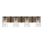 Sawyer Bathroom Vanity Light - Sequoia / Clear Seedy