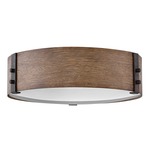Sawyer Outdoor Ceiling Light Fixture - Sequoia / Etched Glass