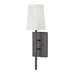 Tress Wall Sconce - Iron Ore / Off White