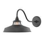 Troyer Outdoor Wall Light - Black / Clear