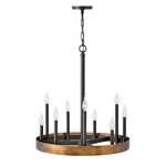 Wells Chandelier - Weathered Brass