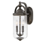 Willoughby Outdoor Wall Light - Oil Rubbed Bronze / Clear Seedy