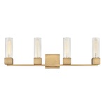 Xander Bathroom Vanity Light - Heritage Brass / Ribbed