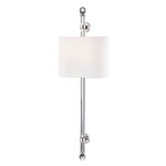 Wertham Wall Sconce - Polished Nickel / White