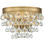 Calypso Wall Sconce - Vibrant Gold / Clear