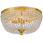 Rylee Ceiling Light Fixture - Antique Gold / Clear