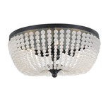 Rylee Ceiling Light Fixture - Matte Black / Frosted