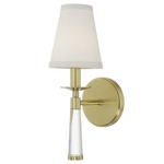 Baxter Wall Light - Aged Brass / White Silk