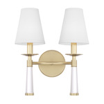 Baxter Wall Light - Aged Brass / White Silk