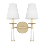 Baxter Wall Light - Aged Brass / White Silk