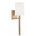 Bromley Wall Sconce - Vibrant Gold / White