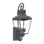 Dumont Outdoor Wall Lantern - Graphite / Clear